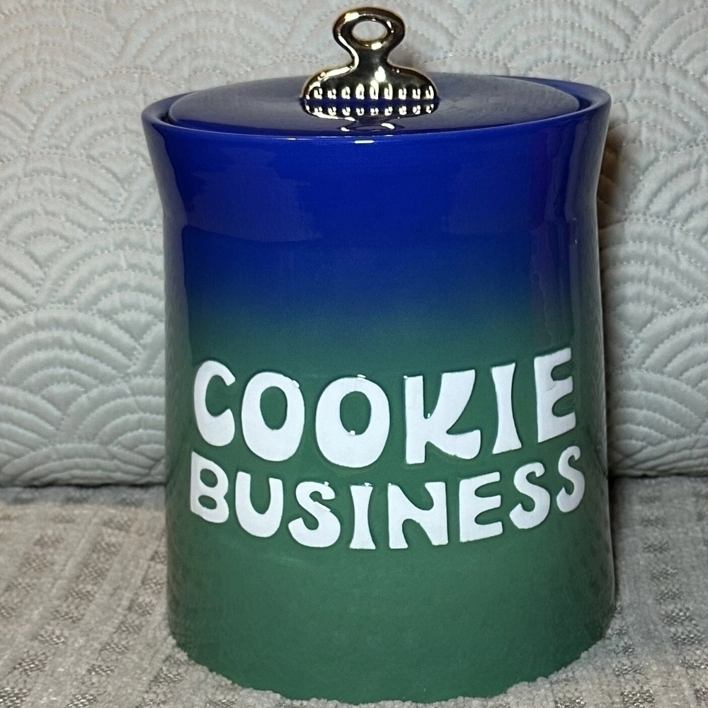 Tabitha White Stoneware Canister